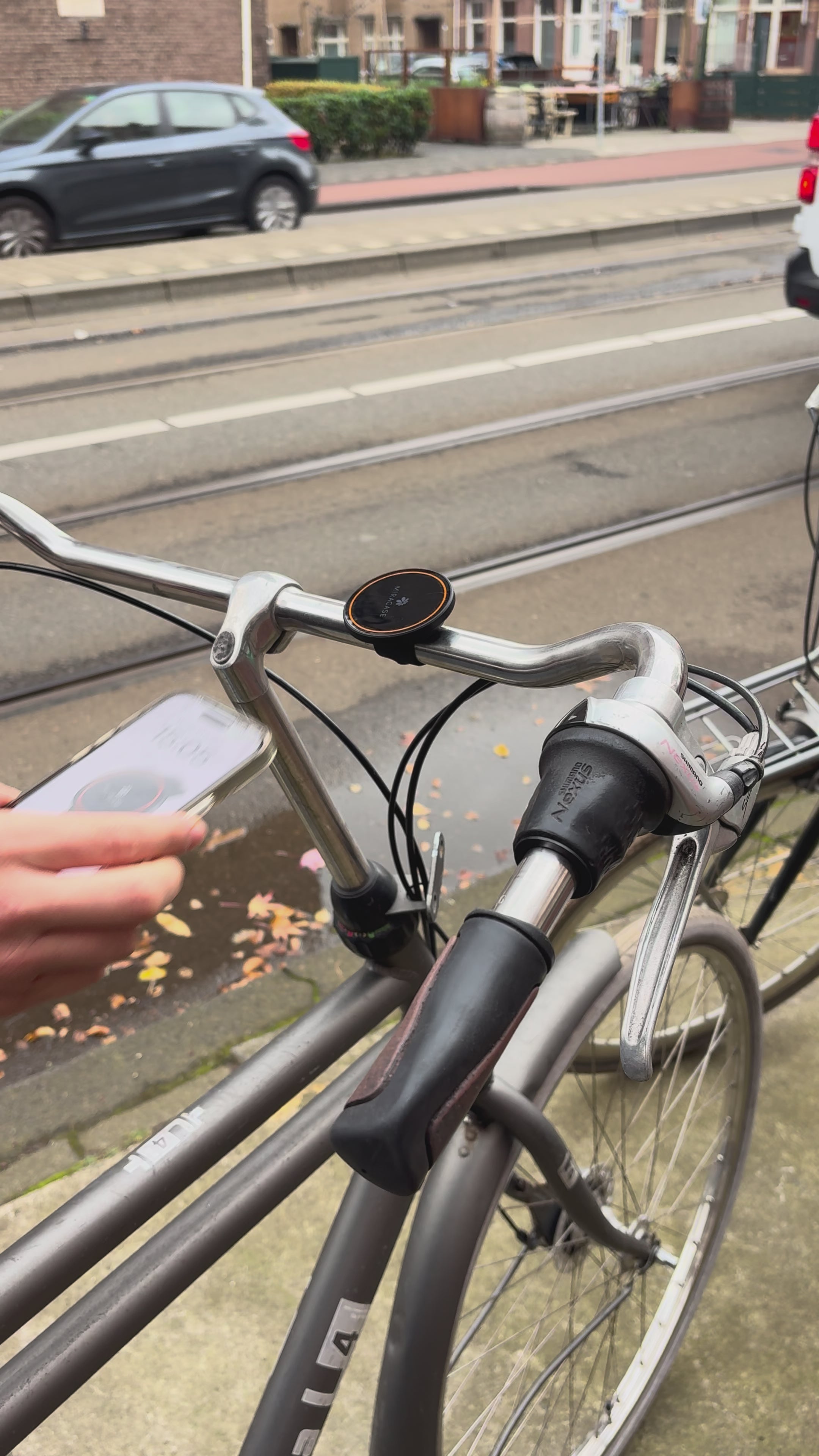 Miracase Urban – MagSafe Magnetische Telefoonhouder voor Stadsfiets